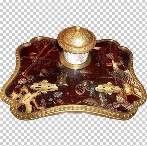 Lacquer Inkwell Japanning Chinoiserie Louis Quinze PNG Clipart