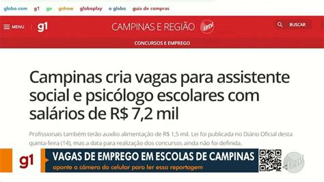 Campinas Cria Vagas Para Assistente Social E Psic Logo Escolares