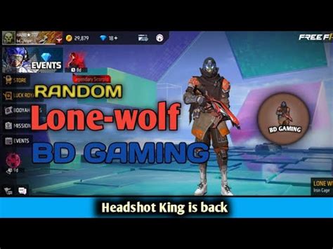 RANDOM Lone Wolf BD GAMING Headshot King Is Back YouTube