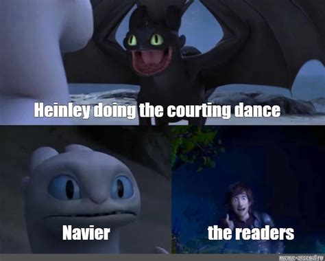 Create Comics Meme Origin Of Toothless Dancing In Front Of Light Fury