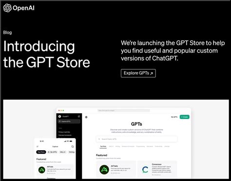 Introducing The Gpt Store From Openai Other Ai In General Items