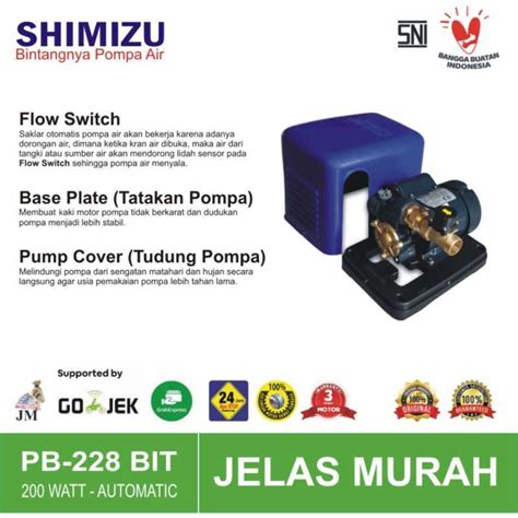 Jual Shimizu Pb Bit Otomatis Booster Pompa Air Biru Di Seller