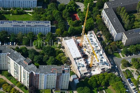 Berlin Aus Der Vogelperspektive Baustelle Zum Neubau Eines Wohnhauses