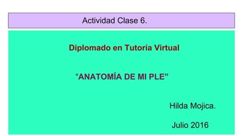 Entorno Personal De Aprendizaje Ple Red Personal De Aprendizaje Pln