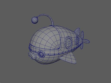 Octonauts Submarine Model Turbosquid 1266036