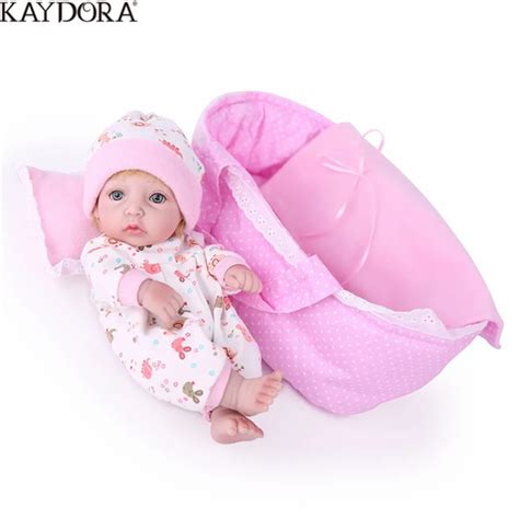 KAYDORA 10 Inch 25 cm Reborn Baby Dolls Newborn Soft Toys Girl Gift All Silicone Reborn Doll ...