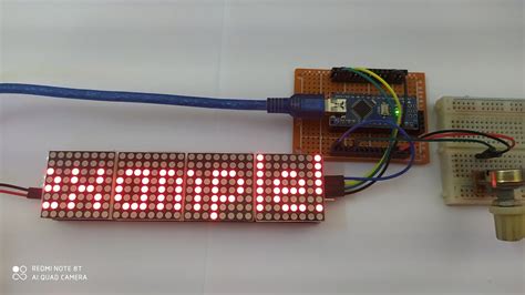 Test Scrolling With Arduino And Max Led Dot Matrix Display Simple