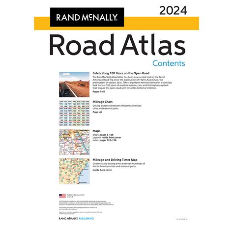 Us Road Atlas 2024 Joell Madalyn