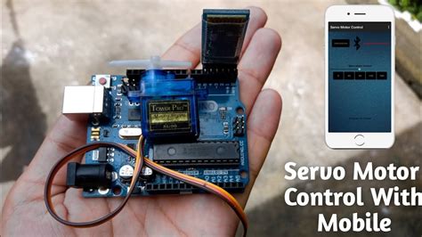 How To Control Servo Motor Using By Bluetooth Module Hc Servo