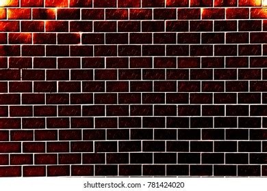 Gloomy Background Black Brick Wall Dark Stock Photo