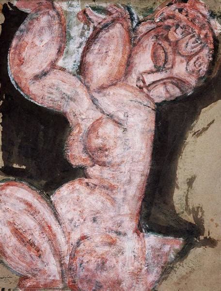 Nude Caryatid Amedeo Modigliani Wikiart Org