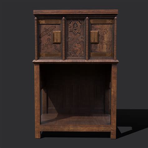 Medieval Elegant Designed Dresser 3d Model By Get Dead Entertainment