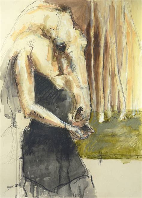 Equine Nude 110t Drawing By Benedicte Gele Saatchi Art