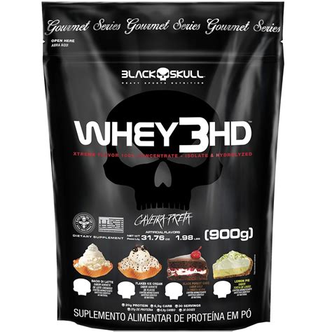 Whey Protein 3hd Gourmet Concentrado Hidrolisado E Isolado 900g