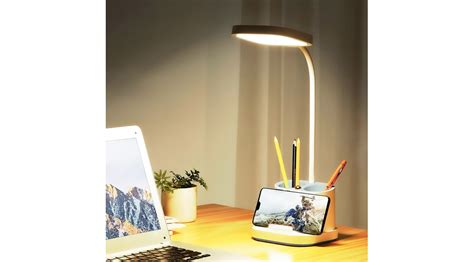 Lampa Biurkowa Z Miejscem Na D Ugopisy Led Usb Pdl Agata