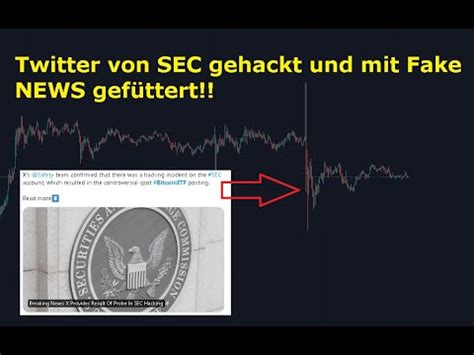 Bitcoin Ethereum SEC Twitter Account gehackt FAKE NEWS über ETF