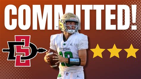 Reaction Highly Touted Qb Danny O Neil Commits To Aztecs Youtube