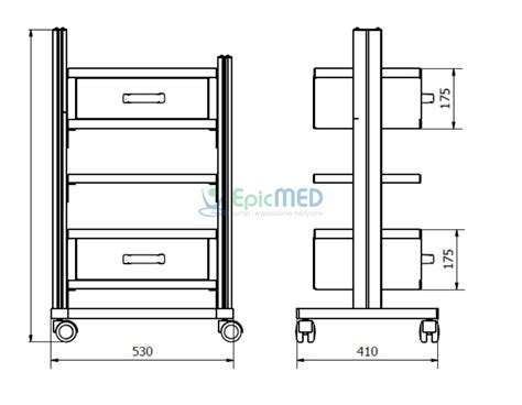 Sta Mobilny Stolik W Zek Pod Aparaty Medyczne Epicmed