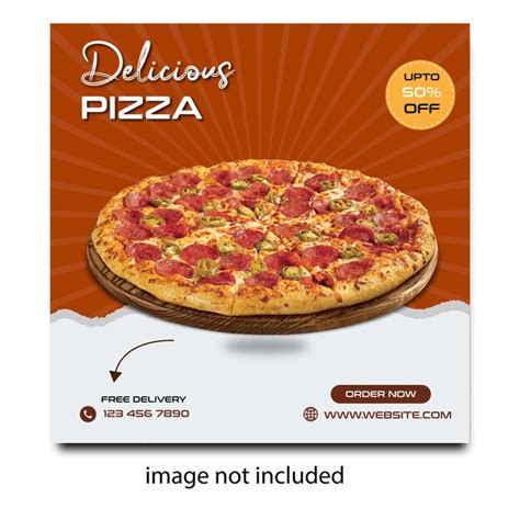 Premium Vector | Delicious pizza food menu