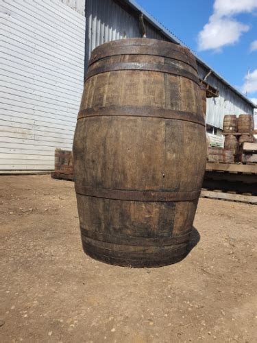 HOGSHEAD SCOTCH WHISKEY OAK WOODEN BARREL GARDEN PLANTER BAR LARGE