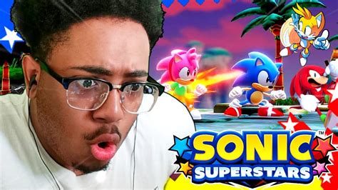 A Brand New Sonic Game Sonic Superstars Trailer Reaction Youtube