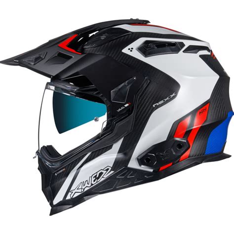 Enduro Prilba Nexx X Wed Vaal Carbon Ierno Bielo Erven Motozem Sk