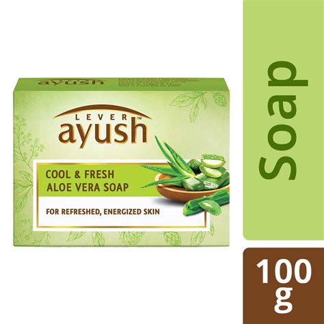 Buy Lever Ayush Cool And Fresh Aloe Vera Soap 100 Gm 19 Minutes