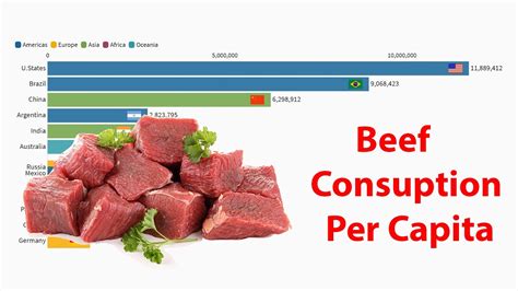 Top Beef Producing Countries 1961 2018 Tonnes Youtube