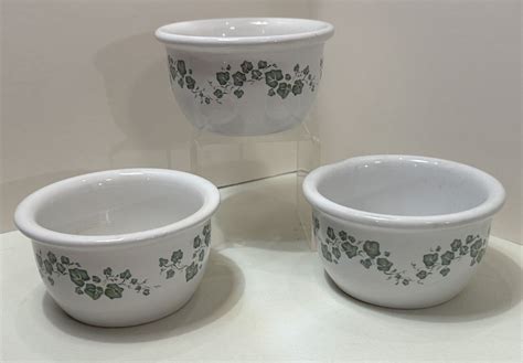 Corelle Coordinates Stoneware Callaway Ivy Oz Ramekin Small Bowls Lot