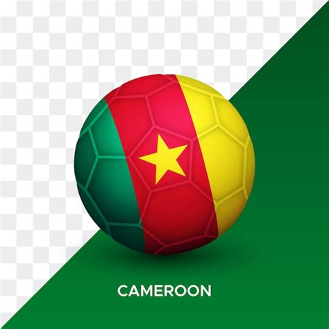 Premium Vector Realistic Football Soccer Ball Mockup With Cameroon