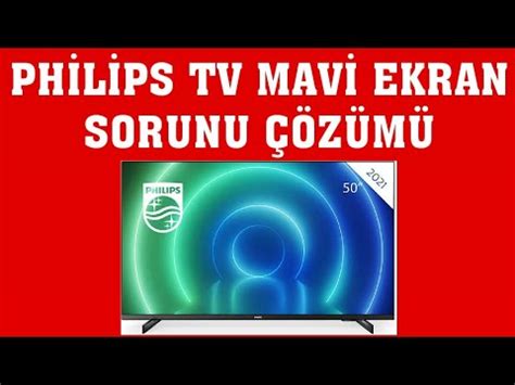 Philips TV Mavi Ekran Sorunu Çözümü YouTube