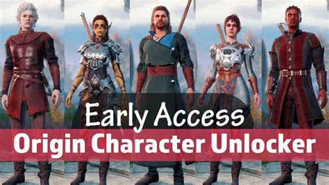 Early Access Origin Character Unlocker - Baldur's gate 3 Mod - YouTube