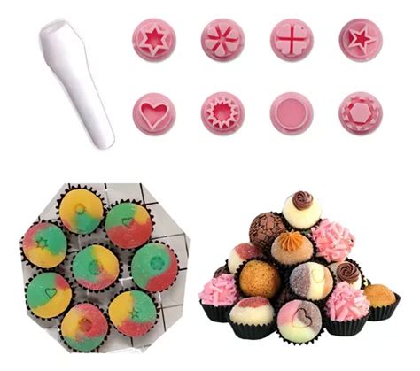 Kit Confeiteiro Carimbos Mini Diversos Desenho Docinho 9 Pçs