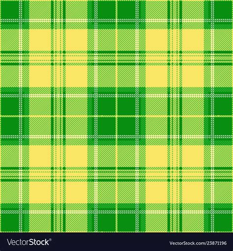 Green And Yellow Tartan Plaid Seamless Pattern Vector Image