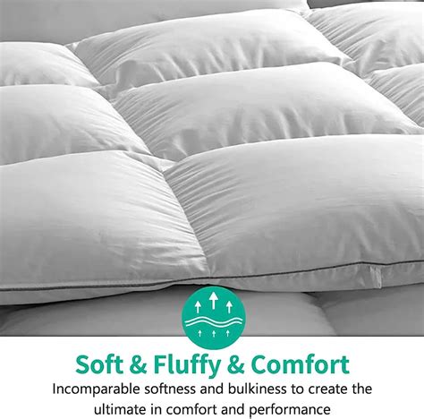 Apsmile Luxurious Goose Feathers Down Comforter Twin Size All Seasons Duvet Insert Ultra Soft