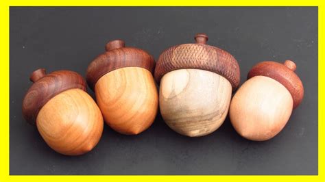 Acorn Box Simple Woodturning Project Youtube