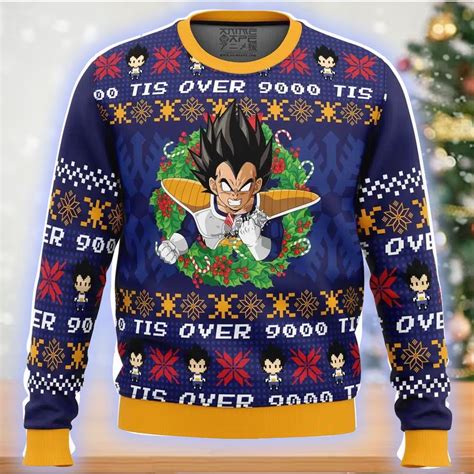 Tis Over Dragon Ball Z Ugly Christmas Sweater Shibtee Clothing