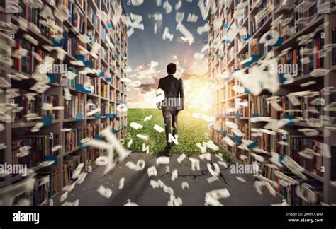 New hidden world behind the library. Books open the mind for ...