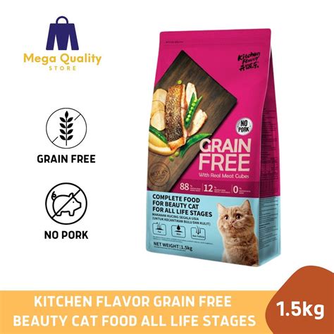 Jual Kitchen Flavor Grain Free Beauty Cat Food All Life Stages