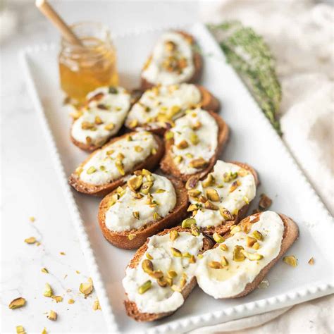 Whipped Ricotta Crostini With Honey CC S Table Easy Recipes For