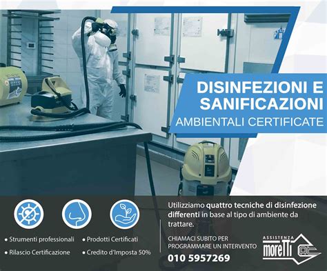 Sanificazione Ambientale Assistenza Moretti Genova