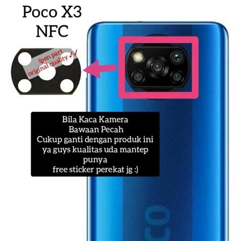 Jual Kaca Kamera Poco X Original Lensa Camera Belakang Lens Shopee