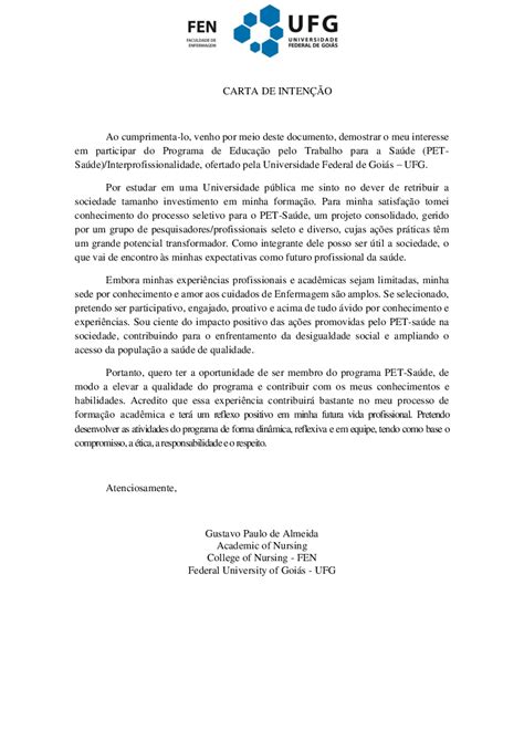 Carta De Inten O Educa O Infantil Revoeduca