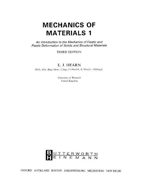 Pdf Hearn E J Mechanics Of Materials Vol Karan Gupta Dokumen Tips