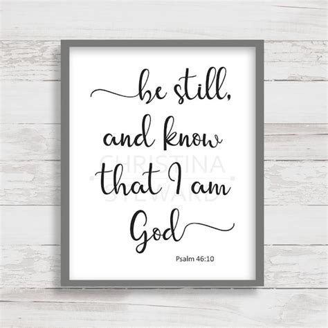 14 Best Be Still And Know That I Am God Wall Art Images Info