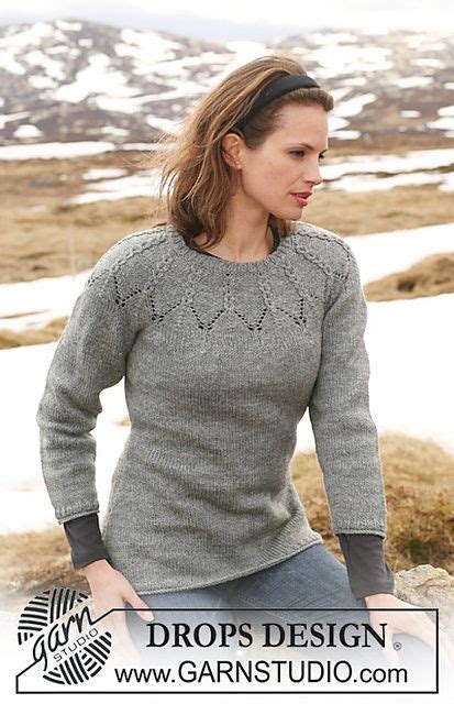 Ravelry Jumper With Cables And Raglan Sleeves Pattern By Drops