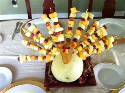 Fruit Kabob Turkey Thanksgiving Fruit Kabobs Thanksgiving Turkey