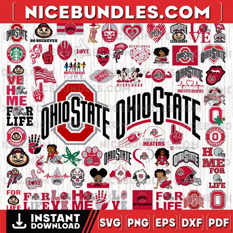 Files Ohio State Buckeyes Team Bundle Svg Ohio State Buc Inspire