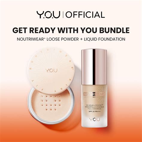 Jual Get Ready With You Bundle Noutriwear Liquid Foundation Loose