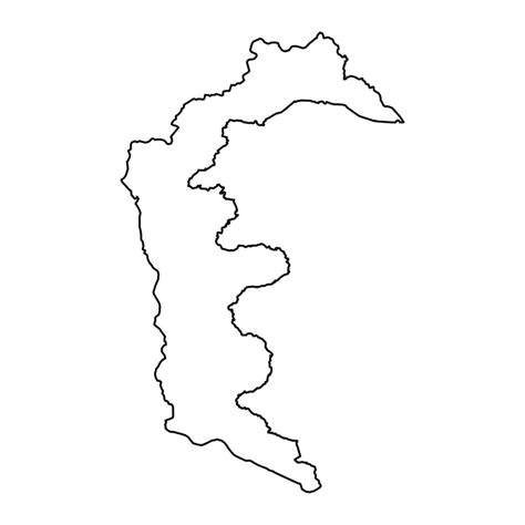 Azad Kashmir region map, administrative territory of Pakistan. Vector ...